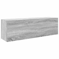 Thumbnail for Bad-Wandschrank Grau Sonoma 100x25x30 cm Holzwerkstoff