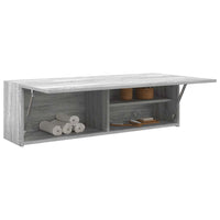 Thumbnail for Bad-Wandschrank Grau Sonoma 100x25x30 cm Holzwerkstoff