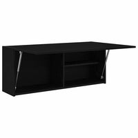Thumbnail for Bad-Wandschrank Schwarz 100x25x40 cm Holzwerkstoff
