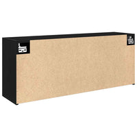 Thumbnail for Bad-Wandschrank Schwarz 100x25x40 cm Holzwerkstoff