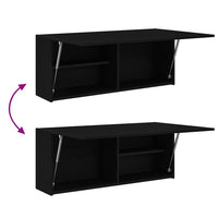 Thumbnail for Bad-Wandschrank Schwarz 100x25x40 cm Holzwerkstoff