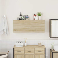 Thumbnail for Bad-Wandschrank Sonoma-Eiche 100x25x40 cm Holzwerkstoff