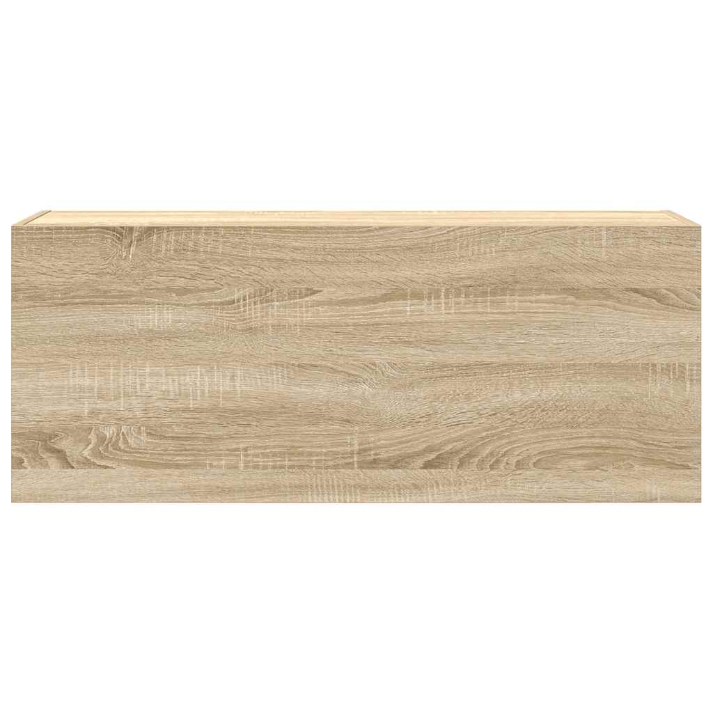 Bad-Wandschrank Sonoma-Eiche 100x25x40 cm Holzwerkstoff