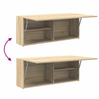 Thumbnail for Bad-Wandschrank Sonoma-Eiche 100x25x40 cm Holzwerkstoff