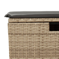 Thumbnail for 4-tlg. Garten-Sofagarnitur mit Kissen Beige Poly Rattan
