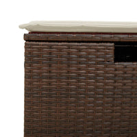 Thumbnail for 4-tlg. Garten-Sofagarnitur mit Kissen Braun Poly Rattan