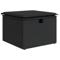 Thumbnail for 5-tlg. Garten-Sofagarnitur mit Kissen Schwarz Poly Rattan