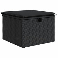 Thumbnail for 6-tlg. Garten-Sofagarnitur mit Kissen Schwarz Poly Rattan