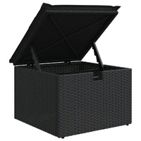 Thumbnail for 6-tlg. Garten-Sofagarnitur mit Kissen Schwarz Poly Rattan