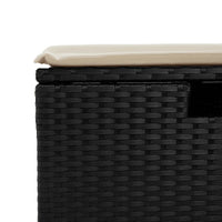 Thumbnail for 6-tlg. Garten-Sofagarnitur mit Kissen Schwarz Poly Rattan