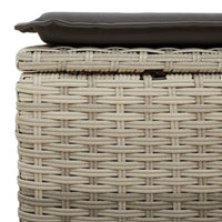Thumbnail for 6-tlg. Garten-Sofagarnitur mit Kissen Hellgrau Poly Rattan