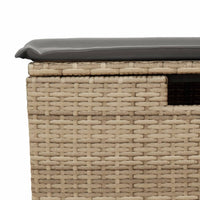 Thumbnail for 6-tlg. Garten-Sofagarnitur mit Kissen Beige Poly Rattan