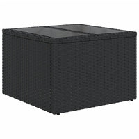 Thumbnail for 7-tlg. Garten-Sofagarnitur mit Kissen Schwarz Poly Rattan