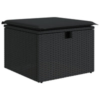 Thumbnail for 6-tlg. Garten-Sofagarnitur mit Kissen Schwarz Poly Rattan