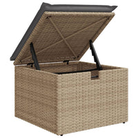 Thumbnail for 6-tlg. Garten-Sofagarnitur mit Kissen Beige Poly Rattan