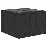 Thumbnail for 9-tlg. Garten-Sofagarnitur mit Kissen Schwarz Poly Rattan
