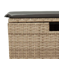 Thumbnail for 5-tlg. Garten-Sofagarnitur mit Kissen Beige Poly Rattan