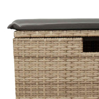 Thumbnail for 6-tlg. Garten-Sofagarnitur mit Kissen Beige Poly Rattan