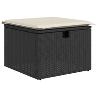 Thumbnail for 6-tlg. Garten-Sofagarnitur mit Kissen Schwarz Poly Rattan