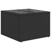 Thumbnail for 7-tlg. Garten-Sofagarnitur mit Kissen Schwarz Poly Rattan
