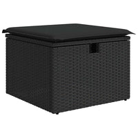 Thumbnail for 7-tlg. Garten-Sofagarnitur mit Kissen Schwarz Poly Rattan