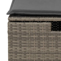 Thumbnail for 6-tlg. Garten-Sofagarnitur mit Kissen Grau Poly Rattan