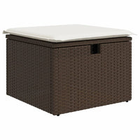 Thumbnail for 6-tlg. Garten-Sofagarnitur mit Kissen Braun Poly Rattan