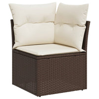 Thumbnail for 8-tlg. Garten-Sofagarnitur mit Kissen Braun Poly Rattan