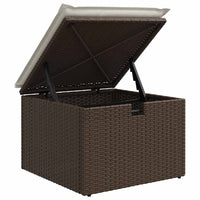 Thumbnail for 4-tlg. Garten-Sofagarnitur mit Kissen Braun Poly Rattan