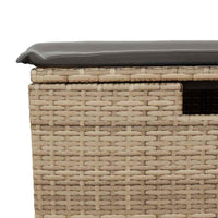 Thumbnail for 6-tlg. Garten-Sofagarnitur mit Kissen Beige Poly Rattan