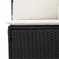 Thumbnail for 6-tlg. Garten-Sofagarnitur mit Kissen Schwarz Poly Rattan