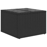 Thumbnail for 7-tlg. Garten-Sofagarnitur mit Kissen Schwarz Poly Rattan
