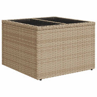 Thumbnail for 7-tlg. Garten-Sofagarnitur mit Kissen Beige Poly Rattan