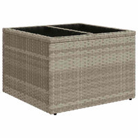 Thumbnail for 7-tlg. Garten-Sofagarnitur mit Kissen Hellgrau Poly Rattan