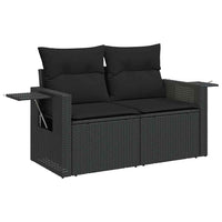 Thumbnail for 8-tlg. Garten-Sofagarnitur mit Kissen Schwarz Poly Rattan