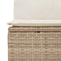 Thumbnail for 5-tlg. Garten-Sofagarnitur mit Kissen Beige Poly Rattan