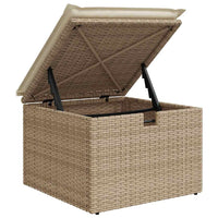 Thumbnail for 6-tlg. Garten-Sofagarnitur mit Kissen Beige Poly Rattan