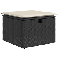 Thumbnail for 6-tlg. Garten-Sofagarnitur mit Kissen Schwarz Poly Rattan