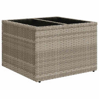 Thumbnail for 7-tlg. Garten-Sofagarnitur mit Kissen Hellgrau Poly Rattan