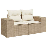 Thumbnail for 5-tlg. Garten-Sofagarnitur mit Kissen Beige Poly Rattan