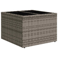 Thumbnail for 9-tlg. Garten-Sofagarnitur mit Kissen Grau Poly Rattan