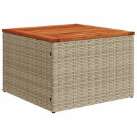 Thumbnail for 7-tlg. Garten-Sofagarnitur mit Kissen Beige Poly Rattan