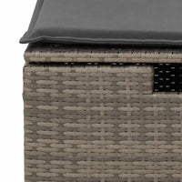 Thumbnail for 9-tlg. Garten-Sofagarnitur mit Kissen Grau Poly Rattan
