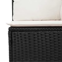Thumbnail for 6-tlg. Garten-Sofagarnitur mit Kissen Schwarz Poly Rattan