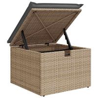 Thumbnail for 7-tlg. Garten-Sofagarnitur mit Kissen Beige Poly Rattan
