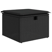 Thumbnail for 9-tlg. Garten-Sofagarnitur mit Kissen Schwarz Poly Rattan