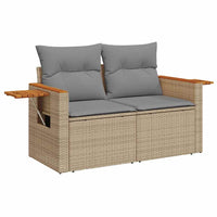 Thumbnail for 6-tlg. Garten-Sofagarnitur mit Kissen Beige Poly Rattan