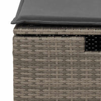 Thumbnail for 6-tlg. Garten-Sofagarnitur mit Kissen Grau Poly Rattan