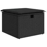 Thumbnail for 6-tlg. Garten-Sofagarnitur mit Kissen Schwarz Poly Rattan