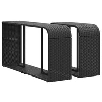 Thumbnail for 11-tlg. Garten-Sofagarnitur mit Kissen Schwarz Poly Rattan